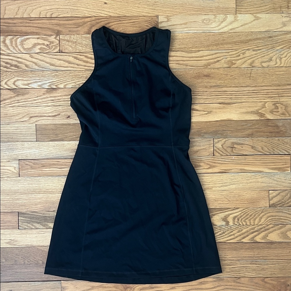 J. Crew Black Sleeveless Mini Dress with Front Zip